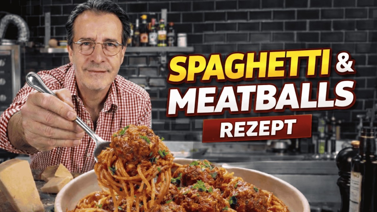 Spaghetti mit Fleischbällchen Rezept 🍝 Einfach & schnell selber machen
