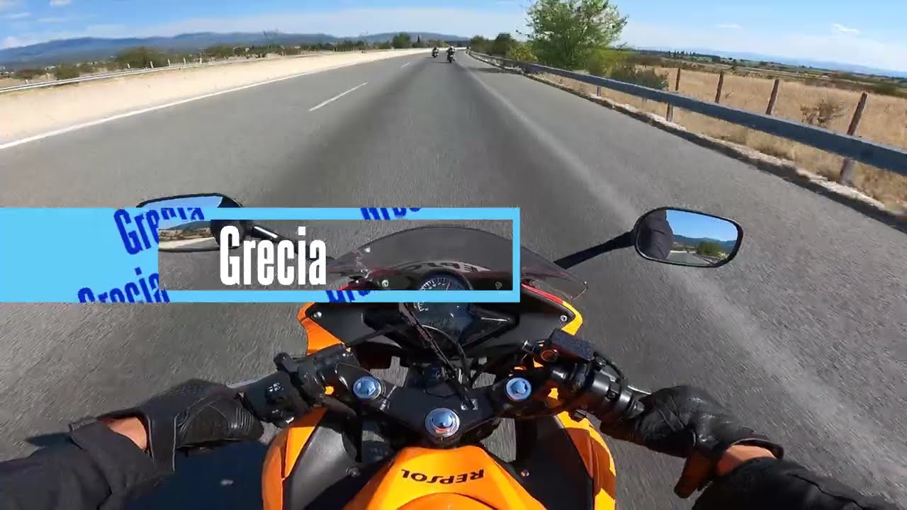 DIN ROMANIA PANA IN GRECIA PE HONDA CBR 125R REPSOL