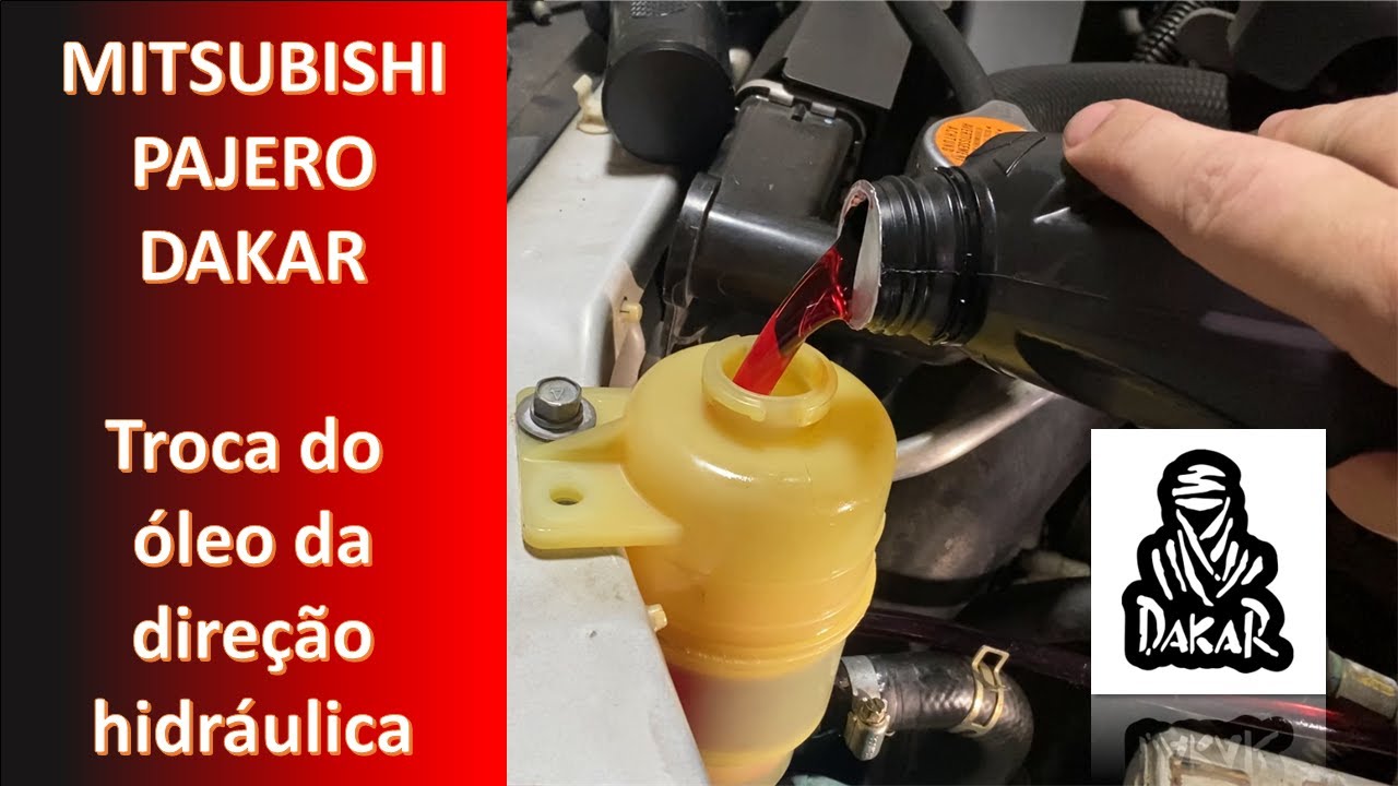 Pajero Dakar - troca óleo da direção hidráulica