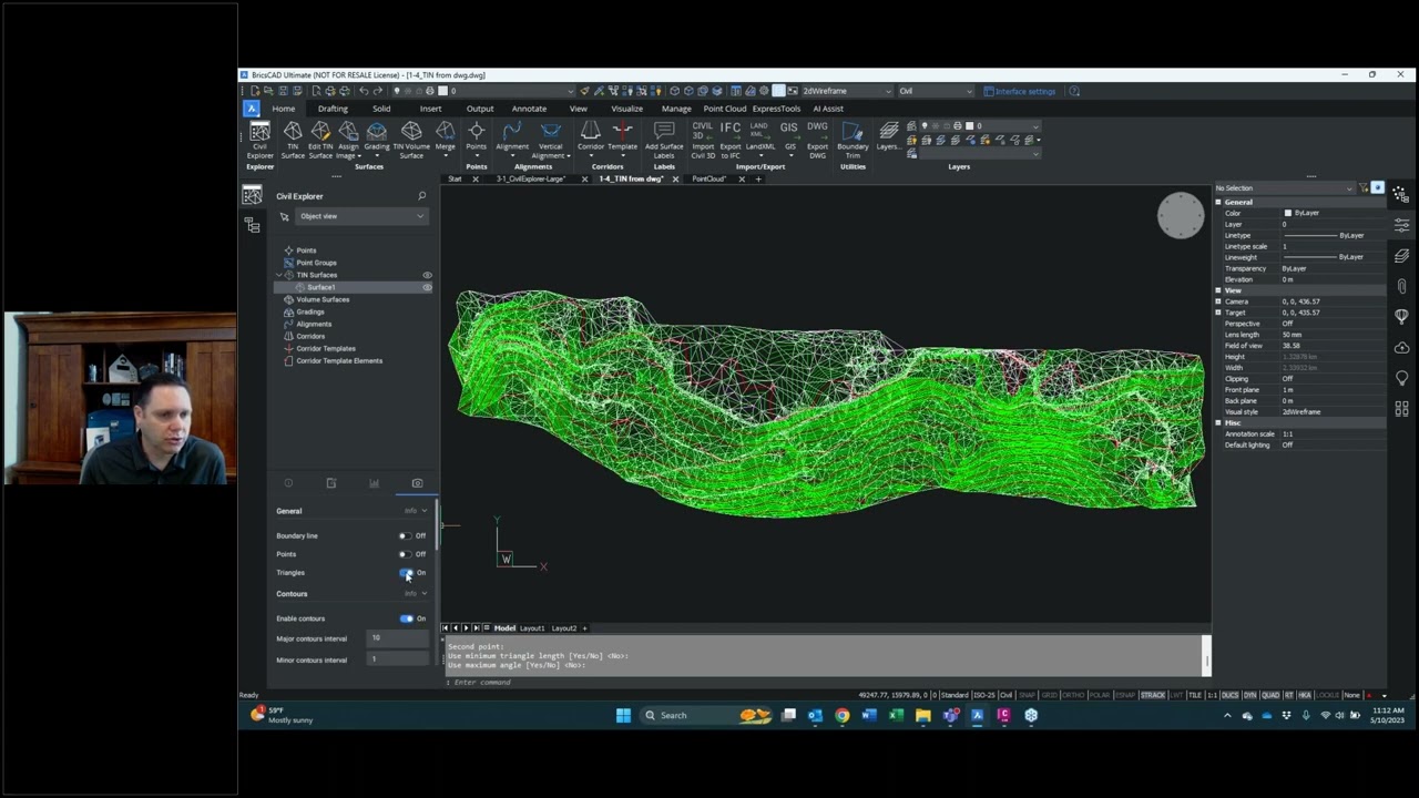 Creating Optimized TIN Surfaces from Massive Point Clouds