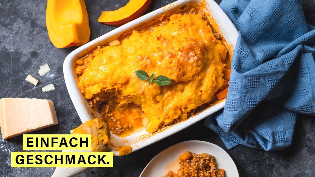 Cremiger Kürbisauflauf mit Hackfleisch 😍