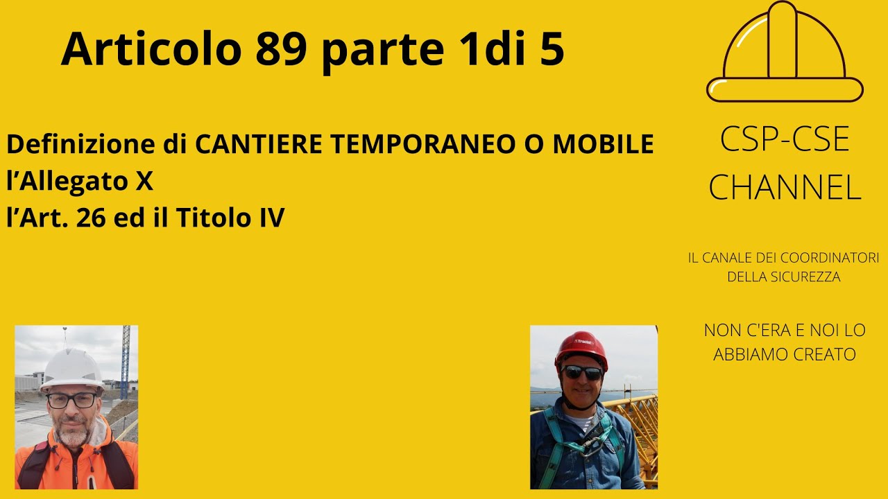 l' Art 89 - l'Allegato X,  l'art 26 e la sua integrazione con il Titolo IV.