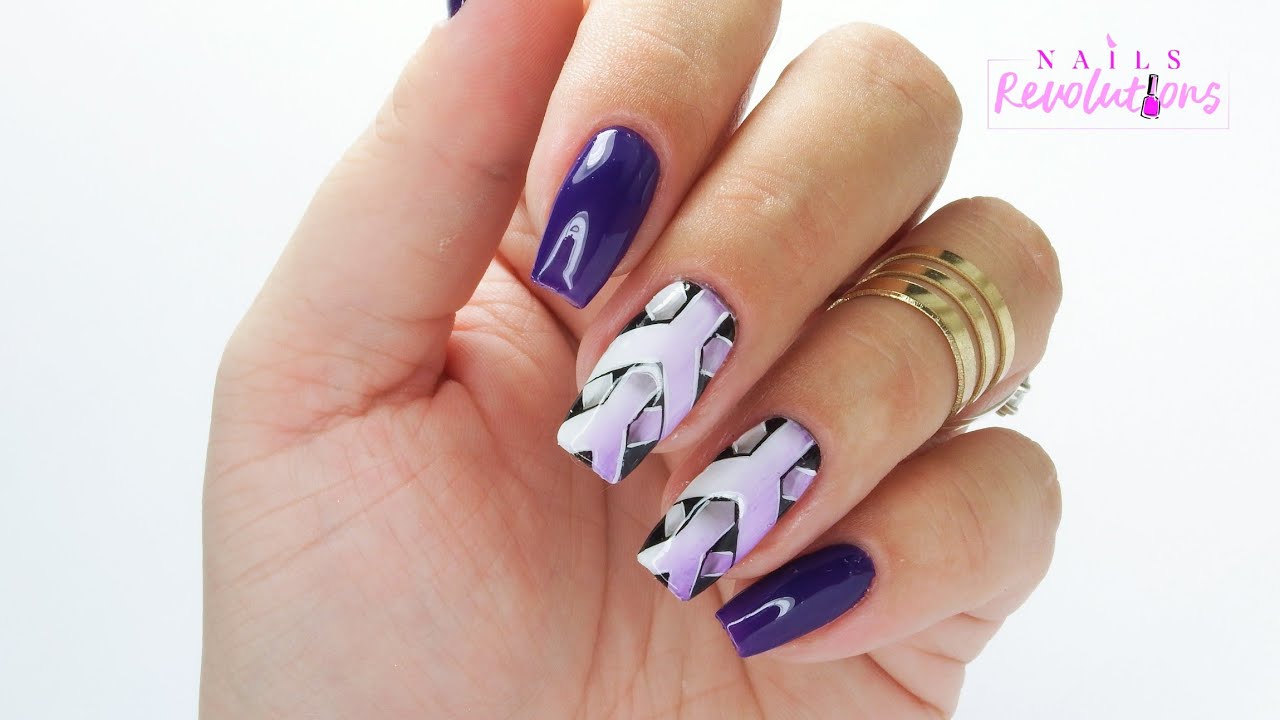 3d pattern nail design geometric tutorial / Elisium