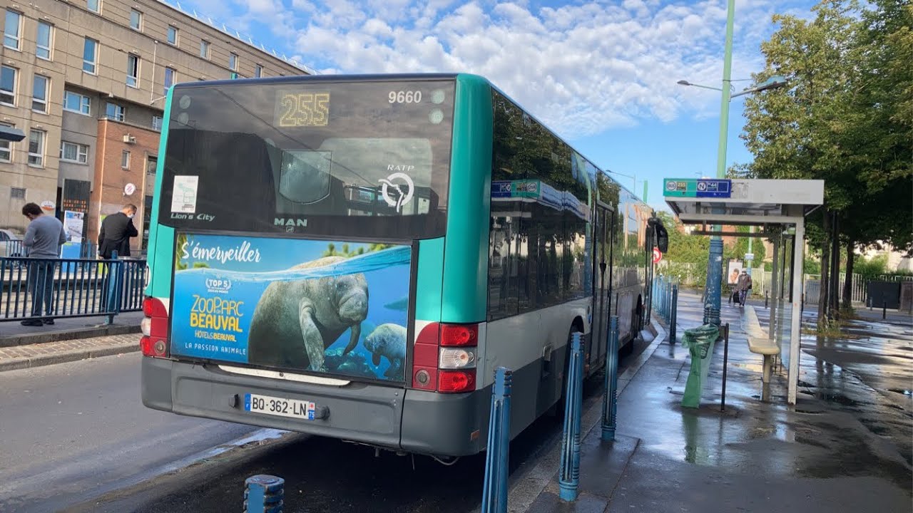 Bus RATP — Ligne 255 — MAN NL255 — N•9660