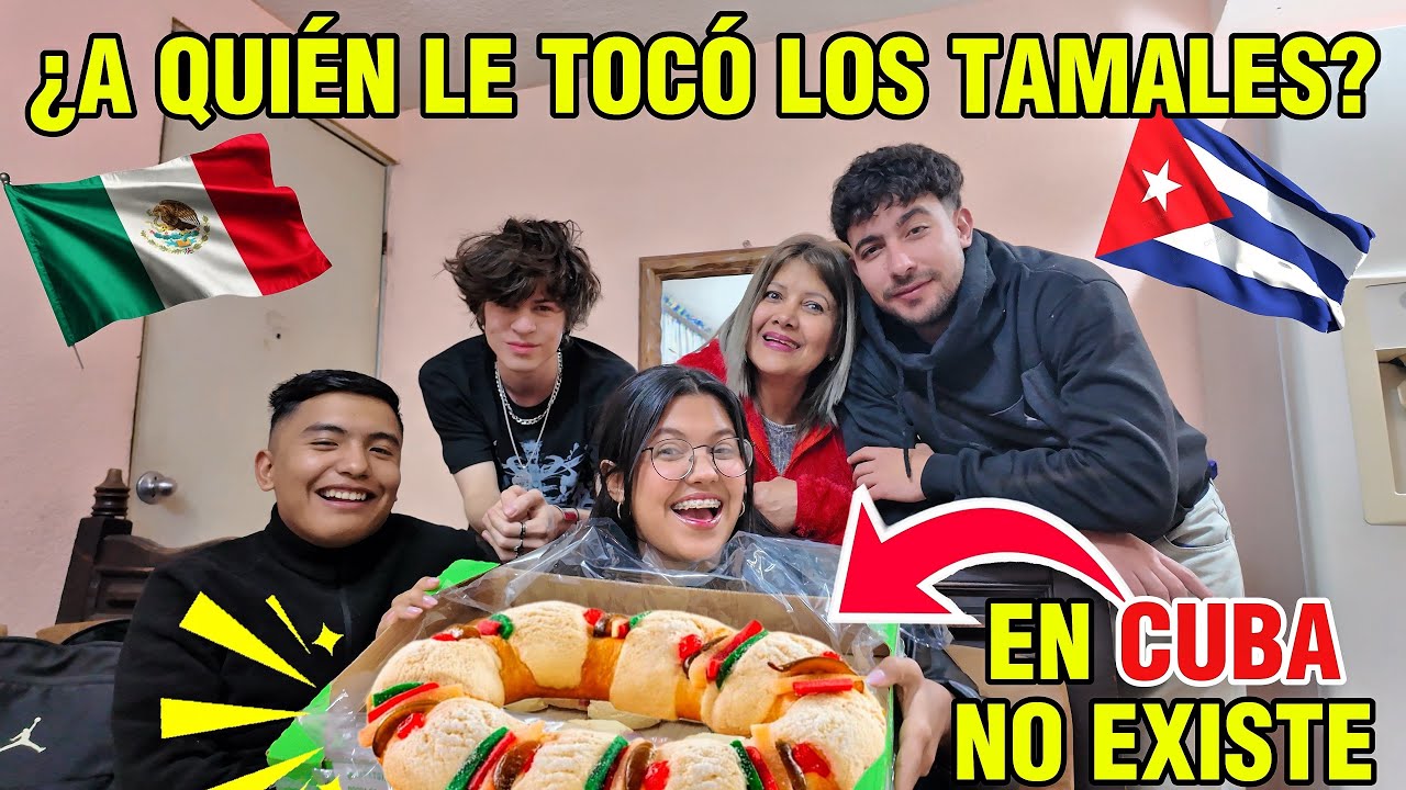 🇨🇺Partimos la ROSCA DE REYES🇲🇽// ¿QUIÉN pagará los TAMALES? ￼En CUBA esto no existe 