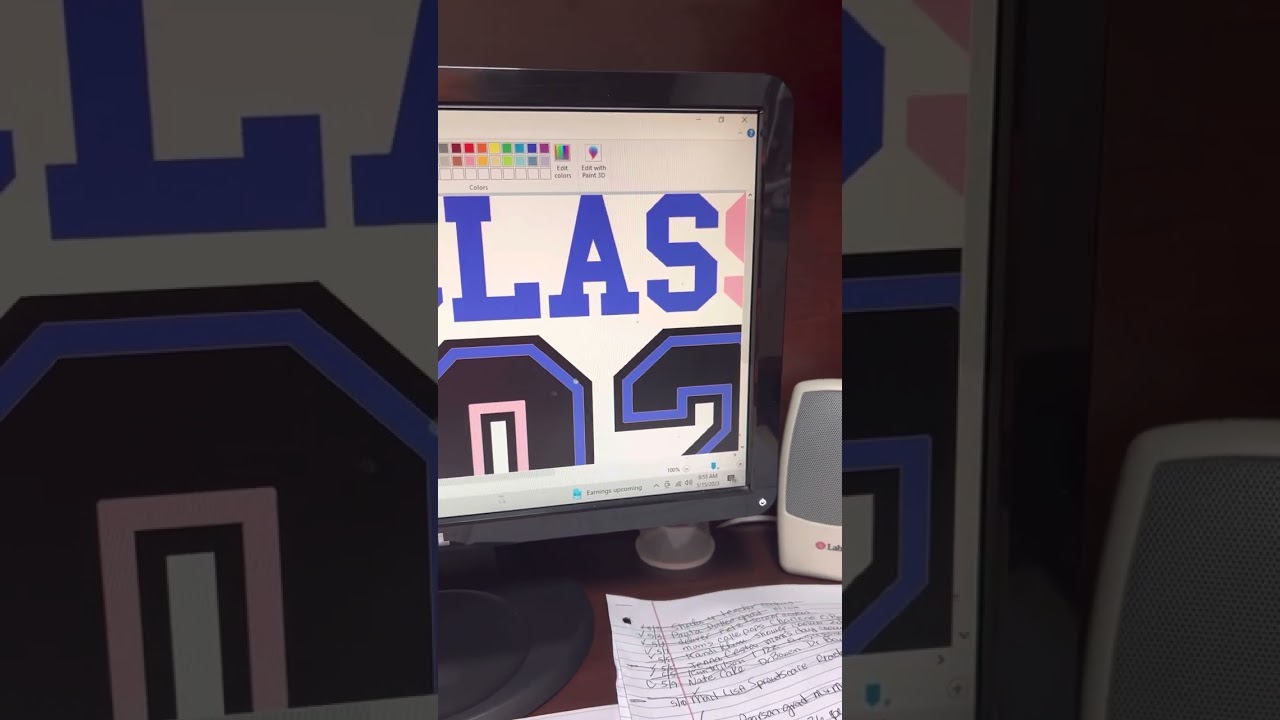 Curved text using regular paint (not3d)