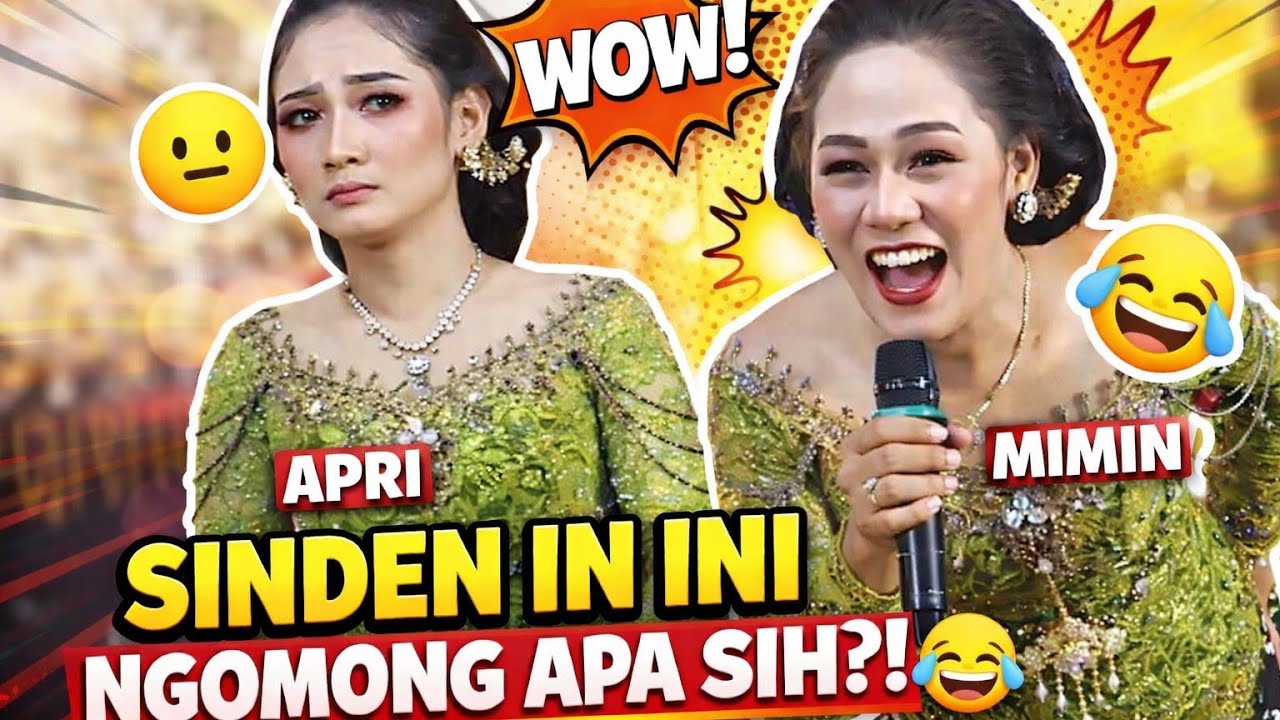 VIRAL SINDEN LUCU! APRI MIMIN Bikin Suasana Pecah 🤣🔥 #sindenlucu #aprimimin #viral
