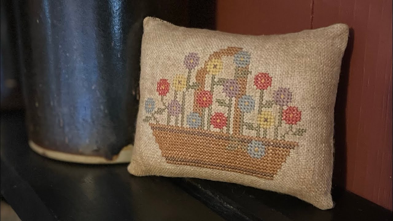 Flosstube #15 - Spring stitching, baby chicks, punch needle, and antique store finds to finish