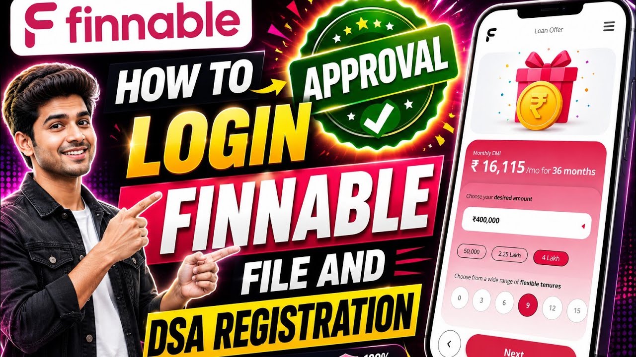 How to login on finnebale And Dsa registration team Royal finance DSA service 