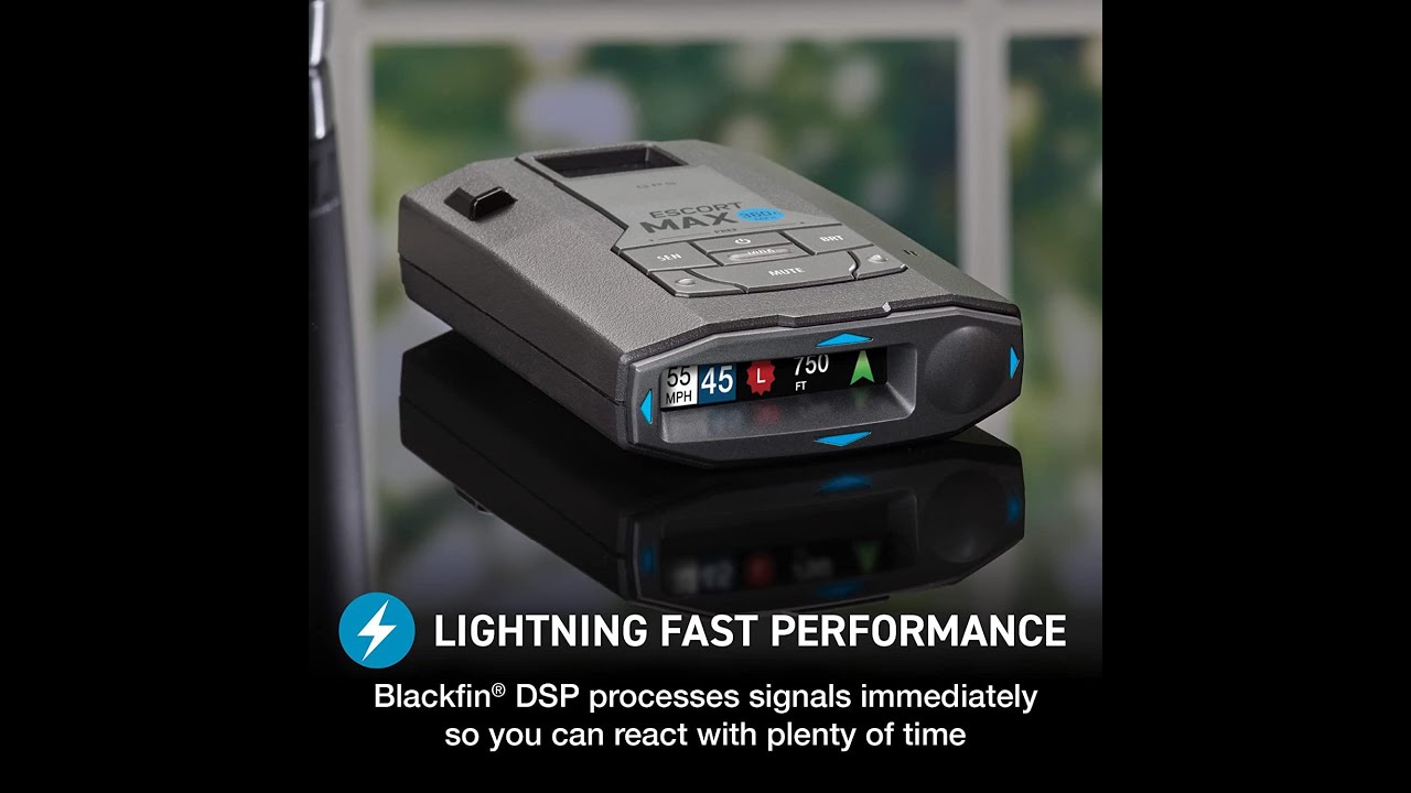 Escort MAX 360c MKII Laser Radar Detector - Dual-Band Wi-Fi and Bluetooth Enabled, 360&deg;