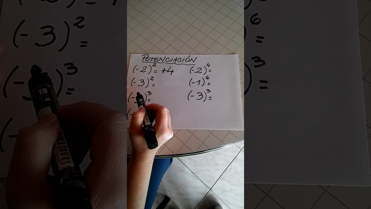Potenciaci&oacute;n de n&uacute;meros enteros