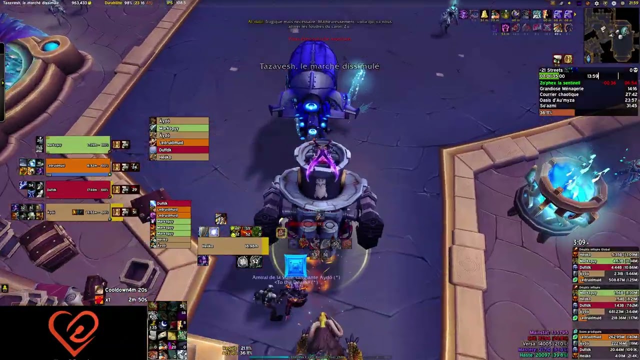 +21 pug Tazavesh : Streets of Wonder - Fury Warrior - World of Warcraft The War Within S3