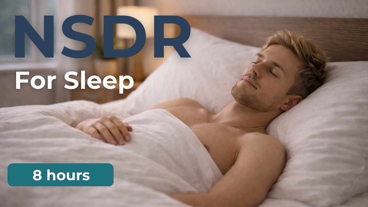 Yoga Nidra for Sleep + 8 Hour Ambient Soundscape (All-Night Sleep)