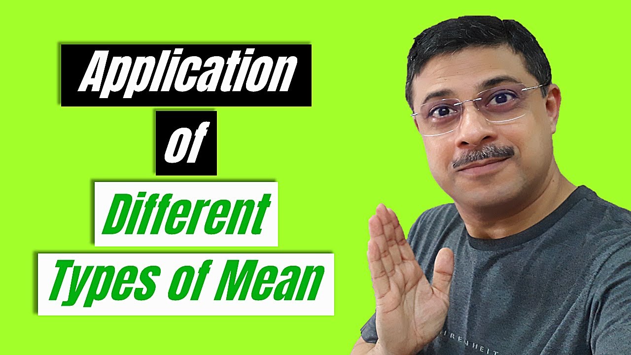 Application Of Different Types Of Mean [In Statistics] [Geometric Mean] [Harmonic Mean]