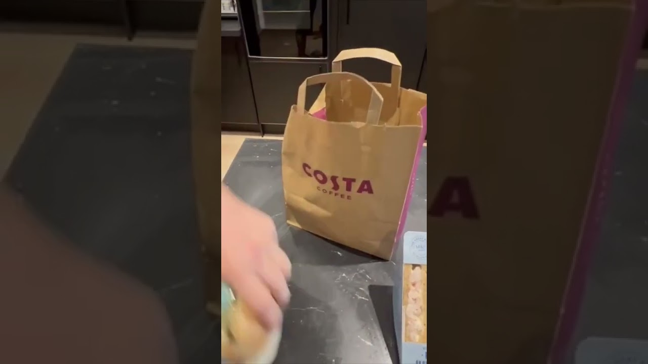 Too Good To Go Magic Bag Reveal: Costa Coffee & Marks & Spencer food. £3 mystery bag of goodies!