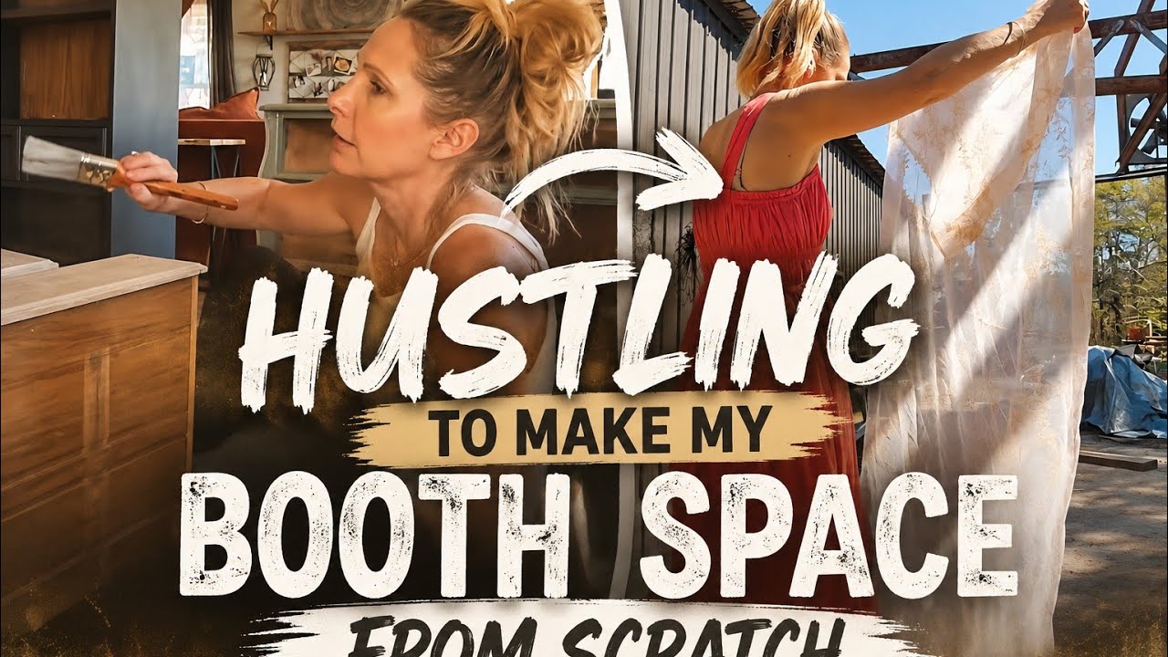 We Just Found Out… Now We’re Racing to Build Our Booth! | Candles + Furniture Makeover