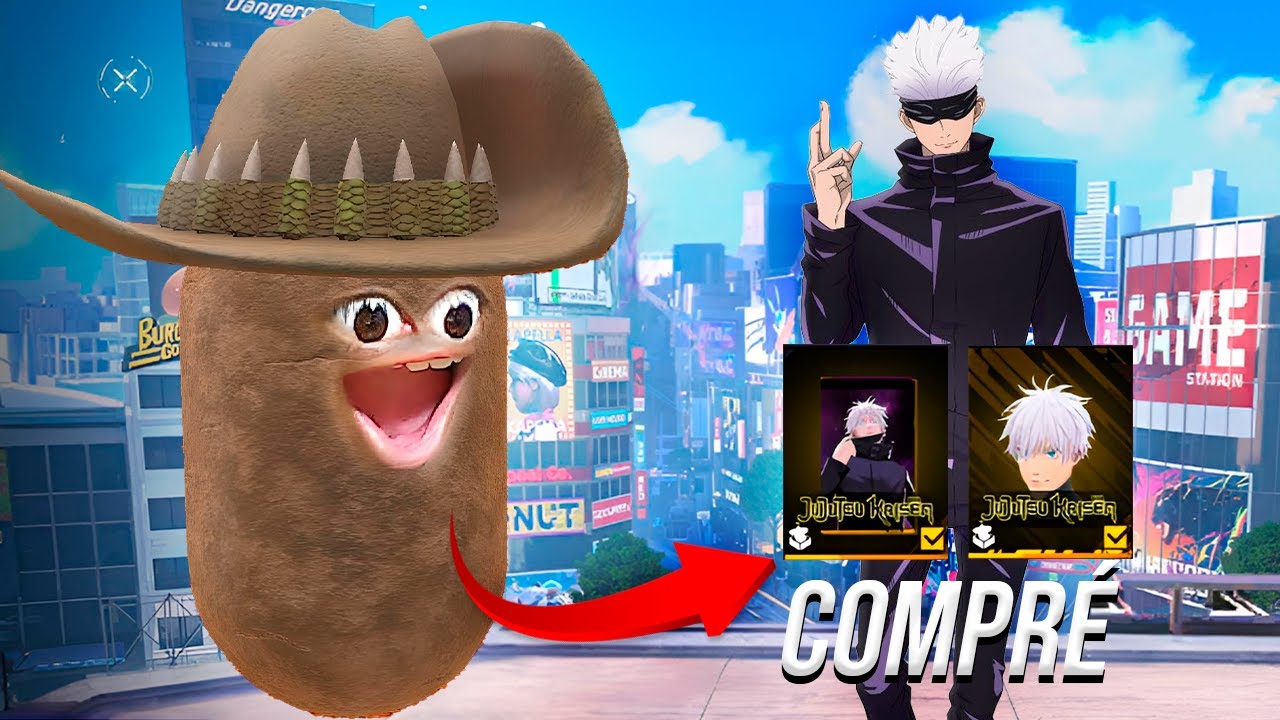Compré La Skin de  SATORU GOJO en FREE FIRE 🤯💎 ¿ME ESTAFARON?