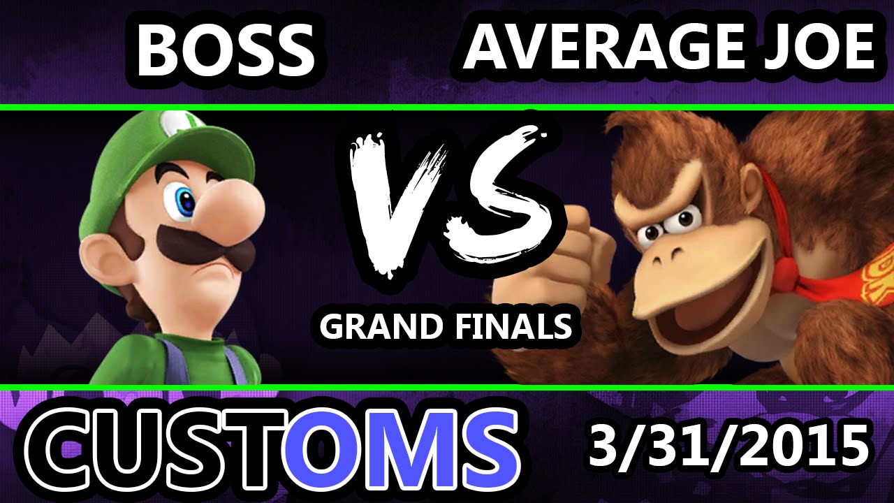 S@X Customs - Average Joe (Donkey Kong) Vs. WS | Boss (Luigi) SSB4 Grand Finals - Smash Wii U