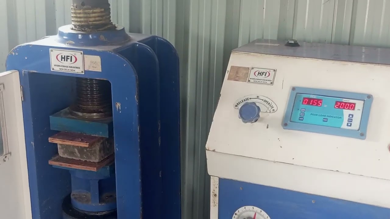 Compressive strength of brick testing 