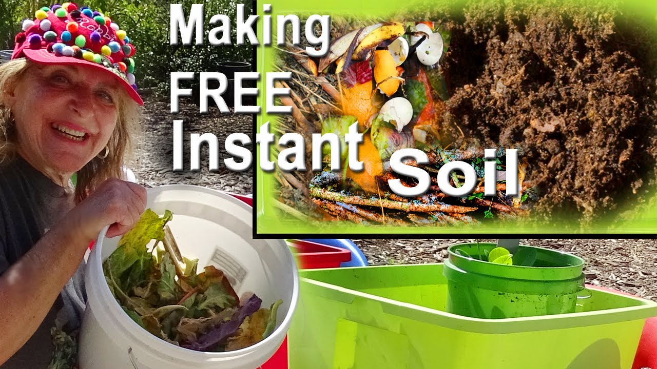How to Make FREE Compost Garden Soil to Grow TONS of Food in Container Gardening-Composting in Place
