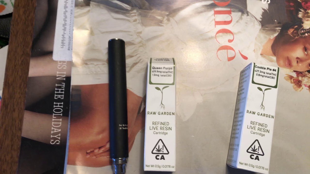 Raw garden live resin cartridge review