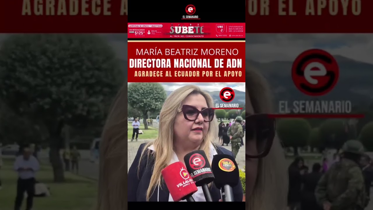 ⛔️Mar&iacute;a Beatriz Moreno, directora nacional del movimiento ADN, expres&oacute; su agradecimiento al pueblo