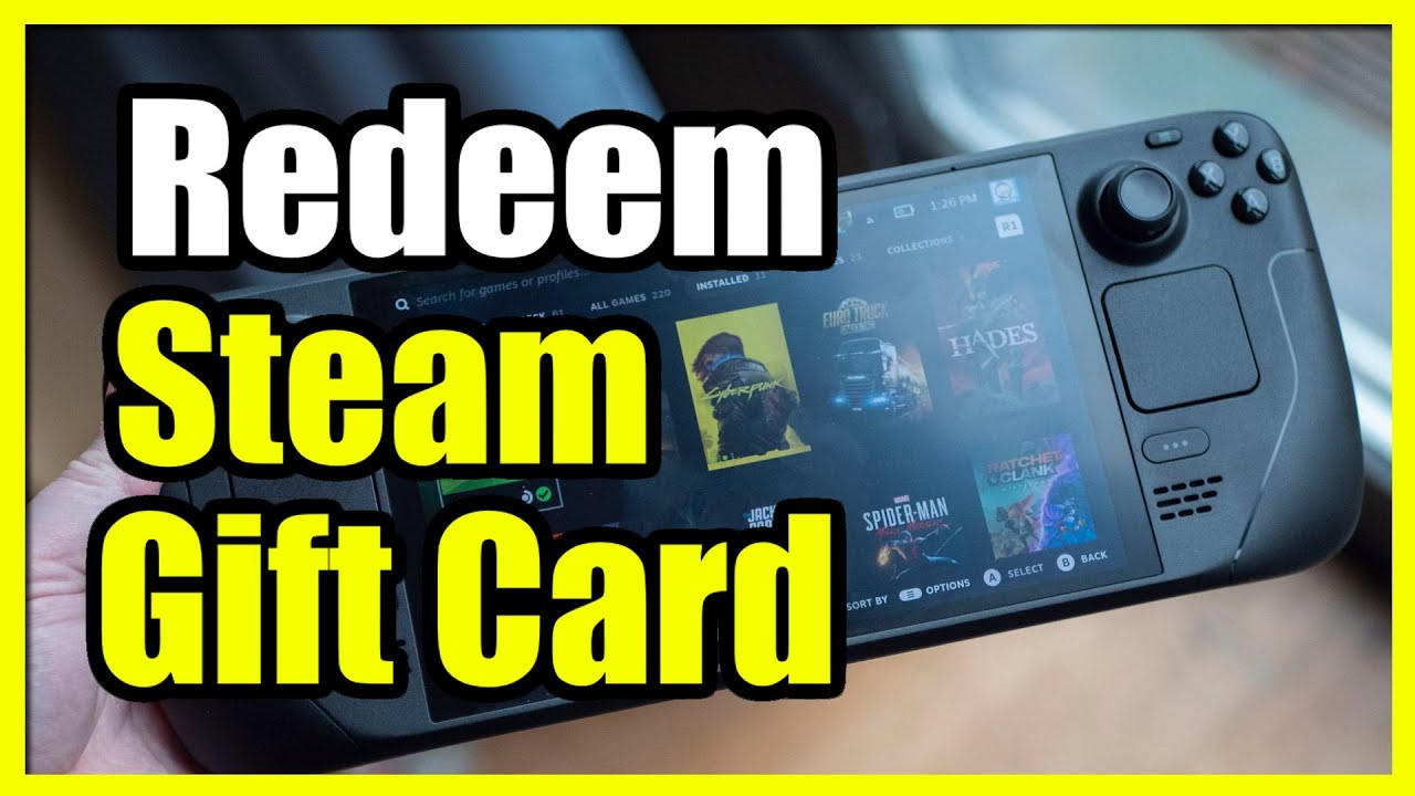 How to Redeem a Steam Gift Card on your STEAM Deck Wallet (Fast Tutorial)