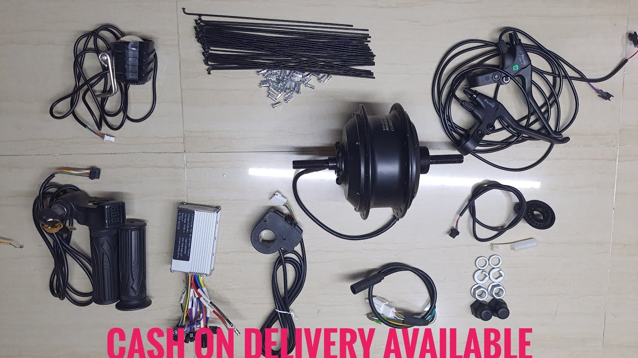 50+speed 36v 48v 350w original electric cycle kit. Cash on delivery available 