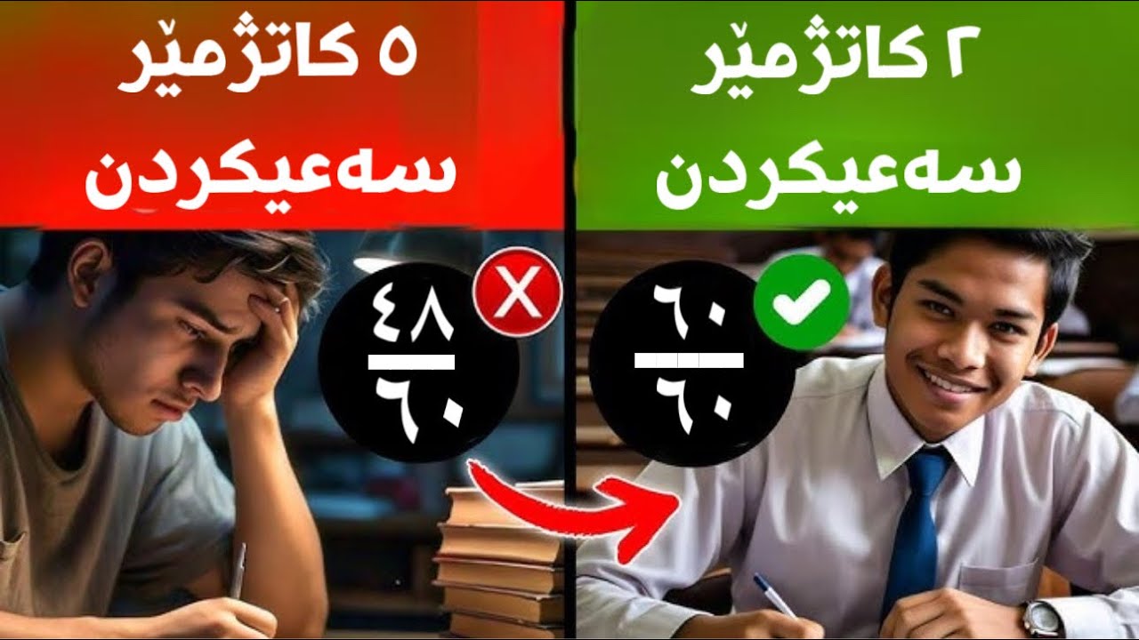 بەم ڕێگایانە نمرەی تەواو بهێنە لە تاقیکردنەوەی ٦٠ەکە👌