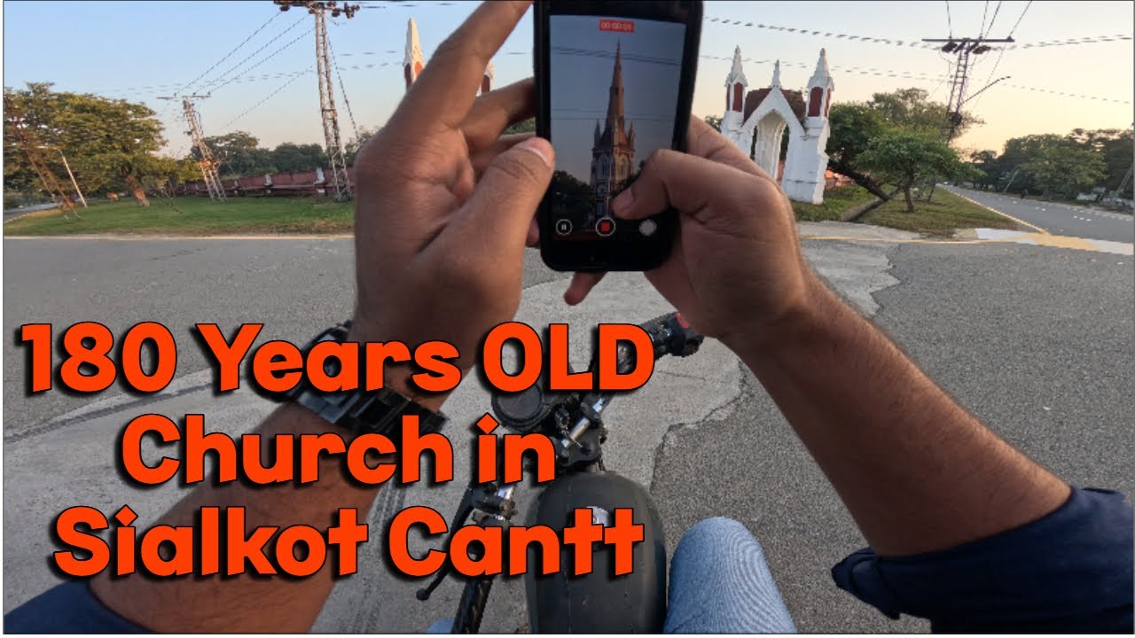 180 Years Old Church in Sialkot Cantt Exploring Army Cantt area of #Sialkot #motovlog #foryou