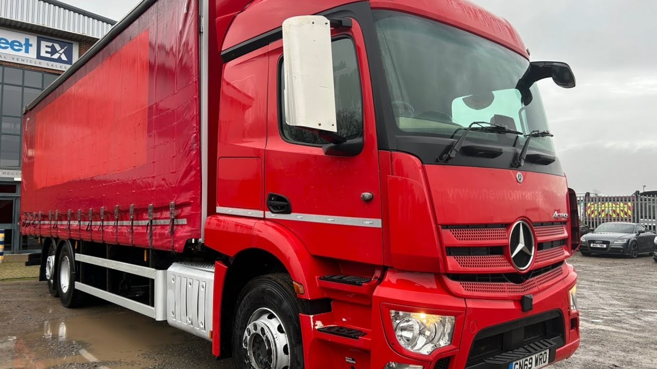 MERCEDES ACTROS 2532 *EURO 6* 26 TONNE CURTAINSIDE 2019 - GN69 WRO