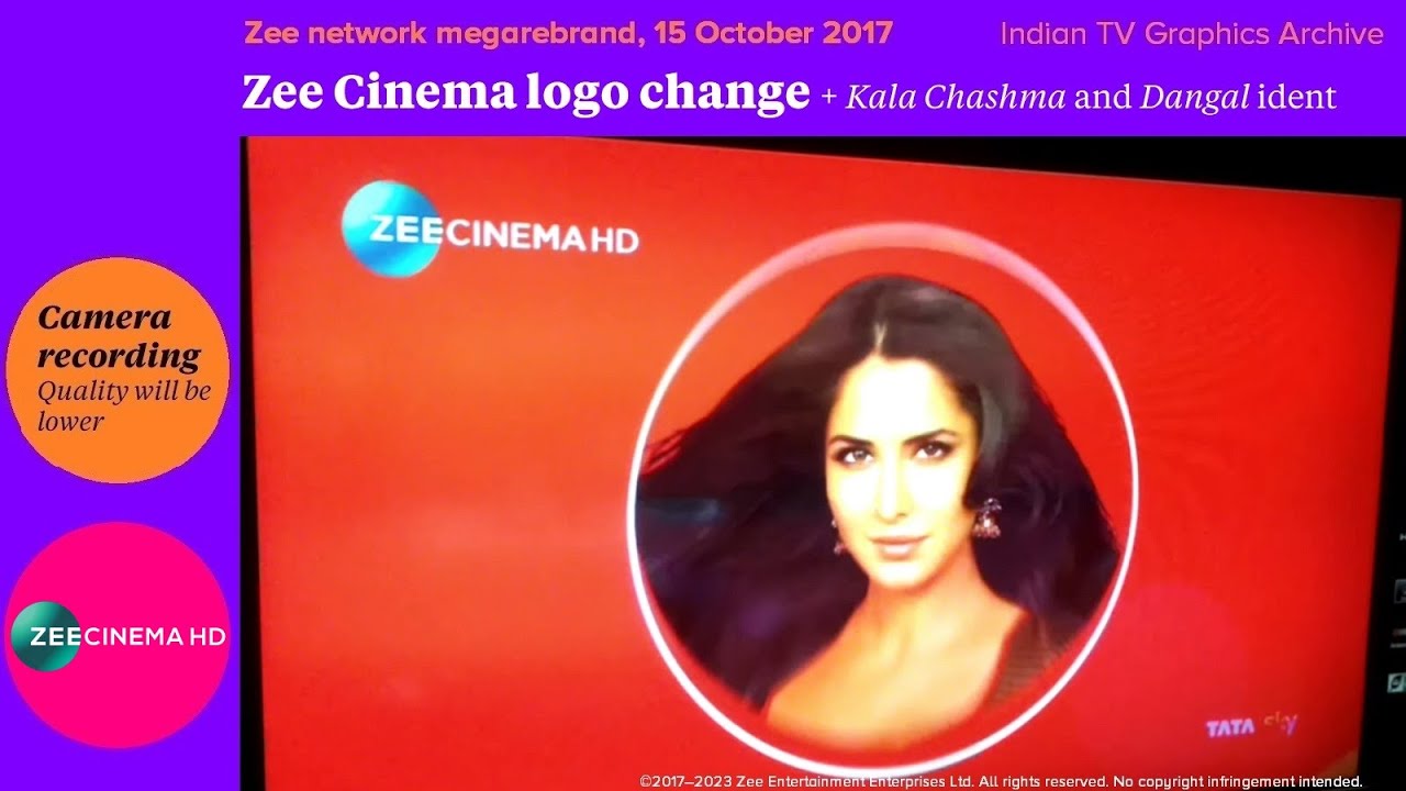 Zee network megarebrand 2017 &bull; Zee Cinema logo change and new idents