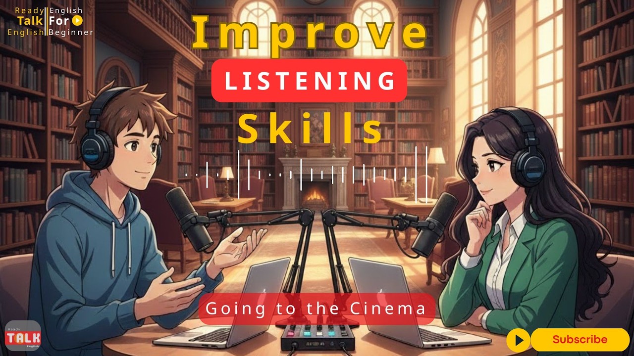 Improve Listening Skills | Talking about going to the Cinema in English | Conversation for Beginners