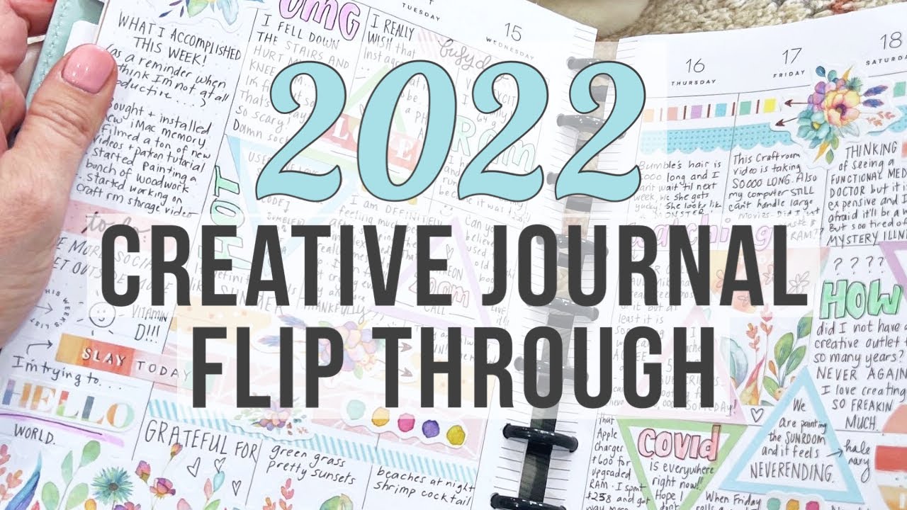 My 2022 Creative Journal Flip Through - After the Pen in my Classic Vertical Happy Planner