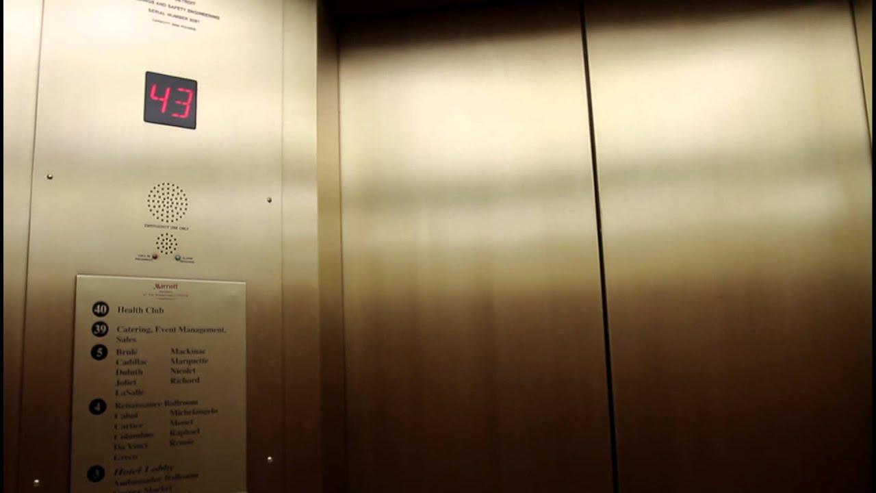 Renaissance Center, Detroit, MI - High-Rise Internal Elevators 3-70F