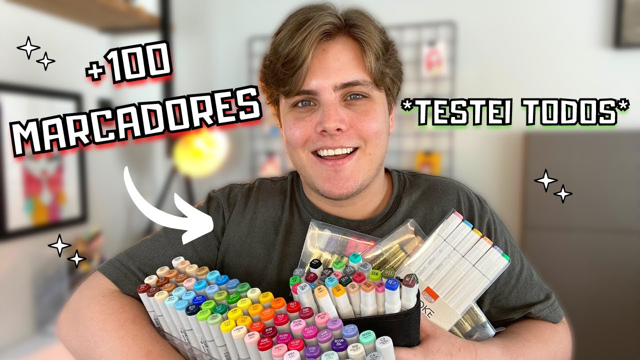 TESTEI TODOS OS MEUS MARCADORES PARA DESENHO! QUAL O MELHOR?