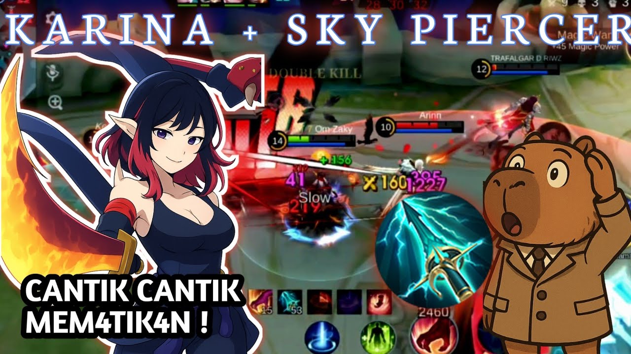 Tiba tiba Musuh K.O ! Iseng main Karina pake Sky  Piercer kejar Musuh sampe Base !