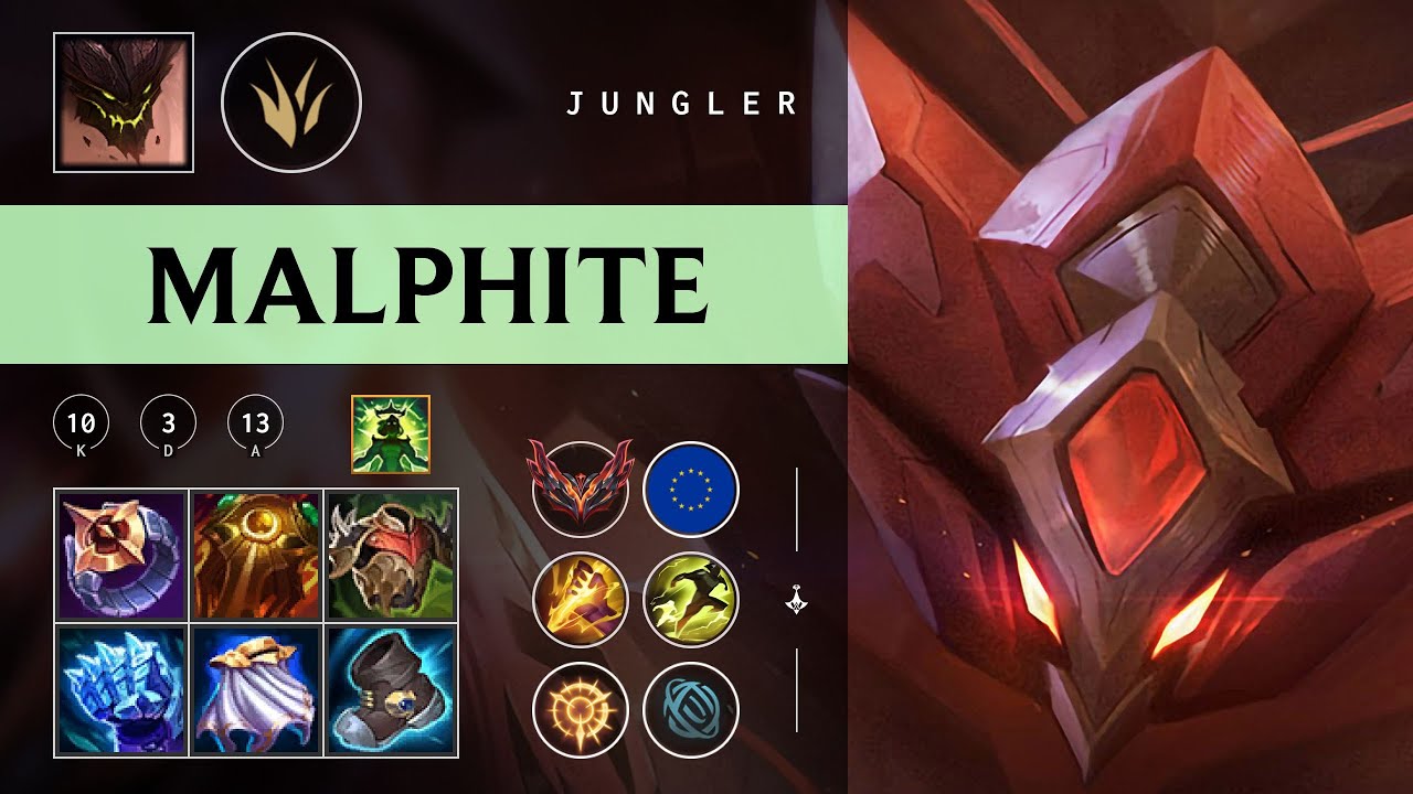 Malphite Jungle vs Kha'Zix - EUW Grandmaster Patch 26.02