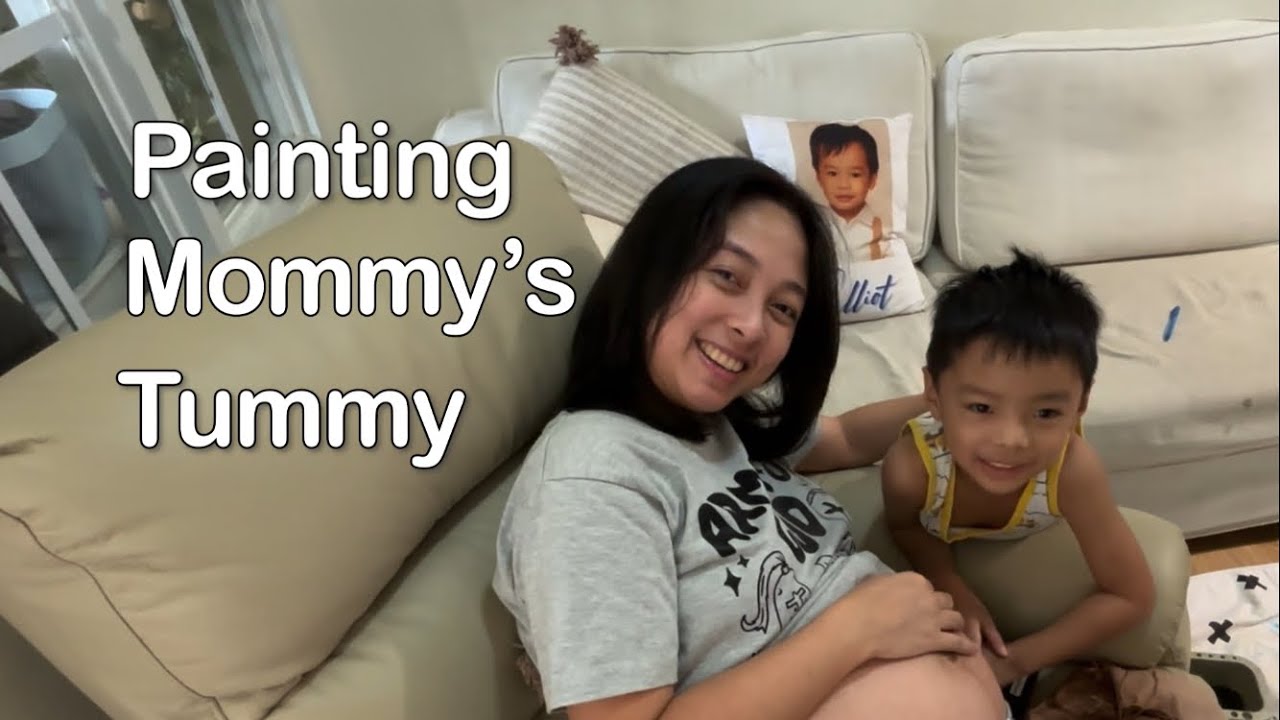 Painting Mommy’s Tummy (9 months)