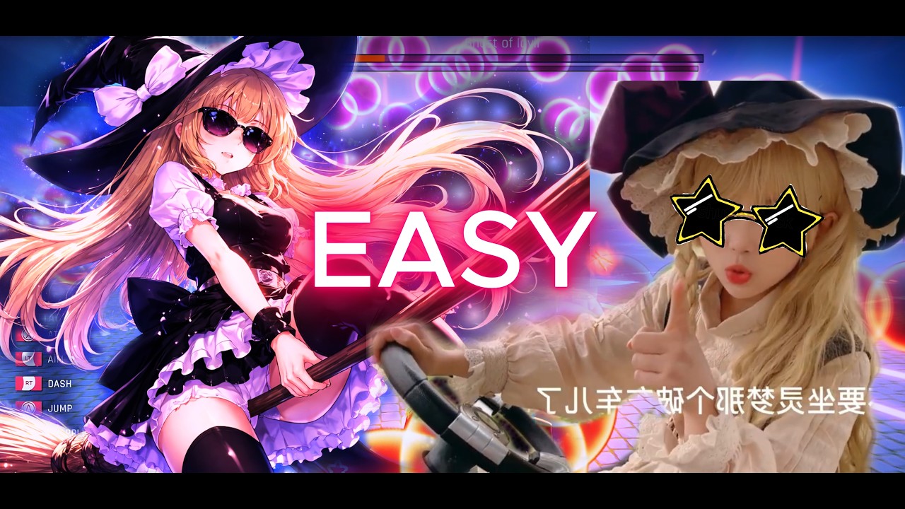 i beat Touhou Dystopian WITHOUT the attack button… only riding a BROOM (hardest difficulty)