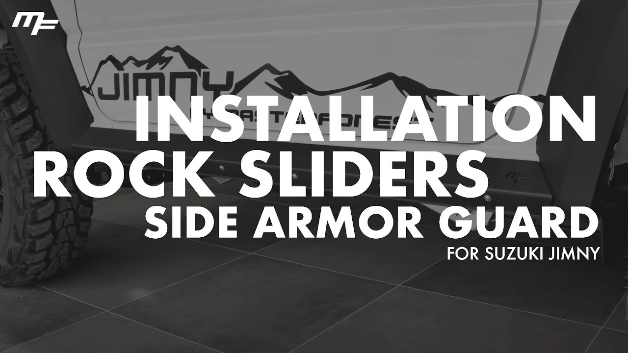 Montage OFF ROAD Rock Sliders Side Armor Guard Jimny Masterforest