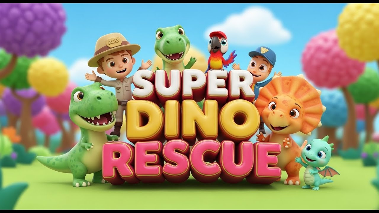 Super Dino Rescue Team! 🦖🔥 | 16-Minute Special Episode | Learn Colors, Shapes & Race!