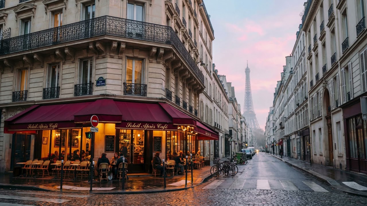 Smooth Bossa Nova Jazz in Paris Café ☕ Relaxing Café Jazz for Good Mood | 1 Hour Music