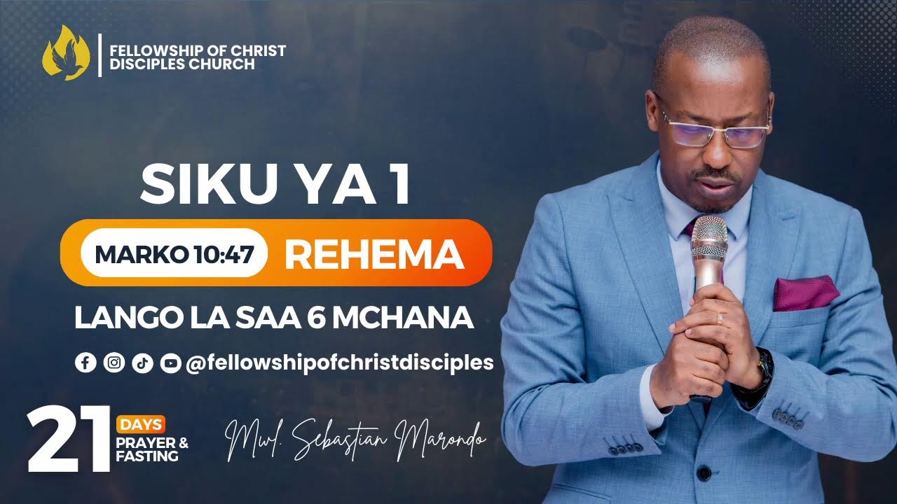 KUOMBA REHEMA ZA MUNGU NA MWL SEBASTIAN MARONDO|| DAY 1 ||Lango la Saa Sita Mchana||