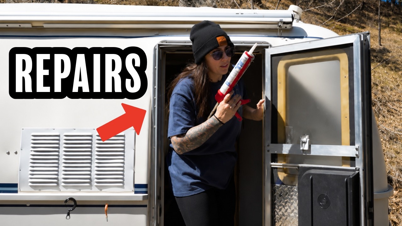 A DAY IN THE LIFE Living in a TINY CAMPER