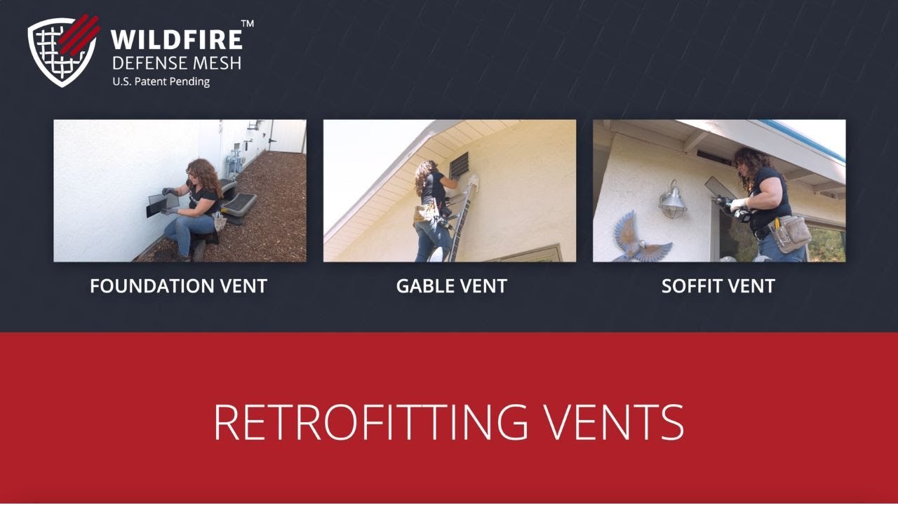 How to install Wildfire Defense Mesh on vents to help defend your home from Wildfire