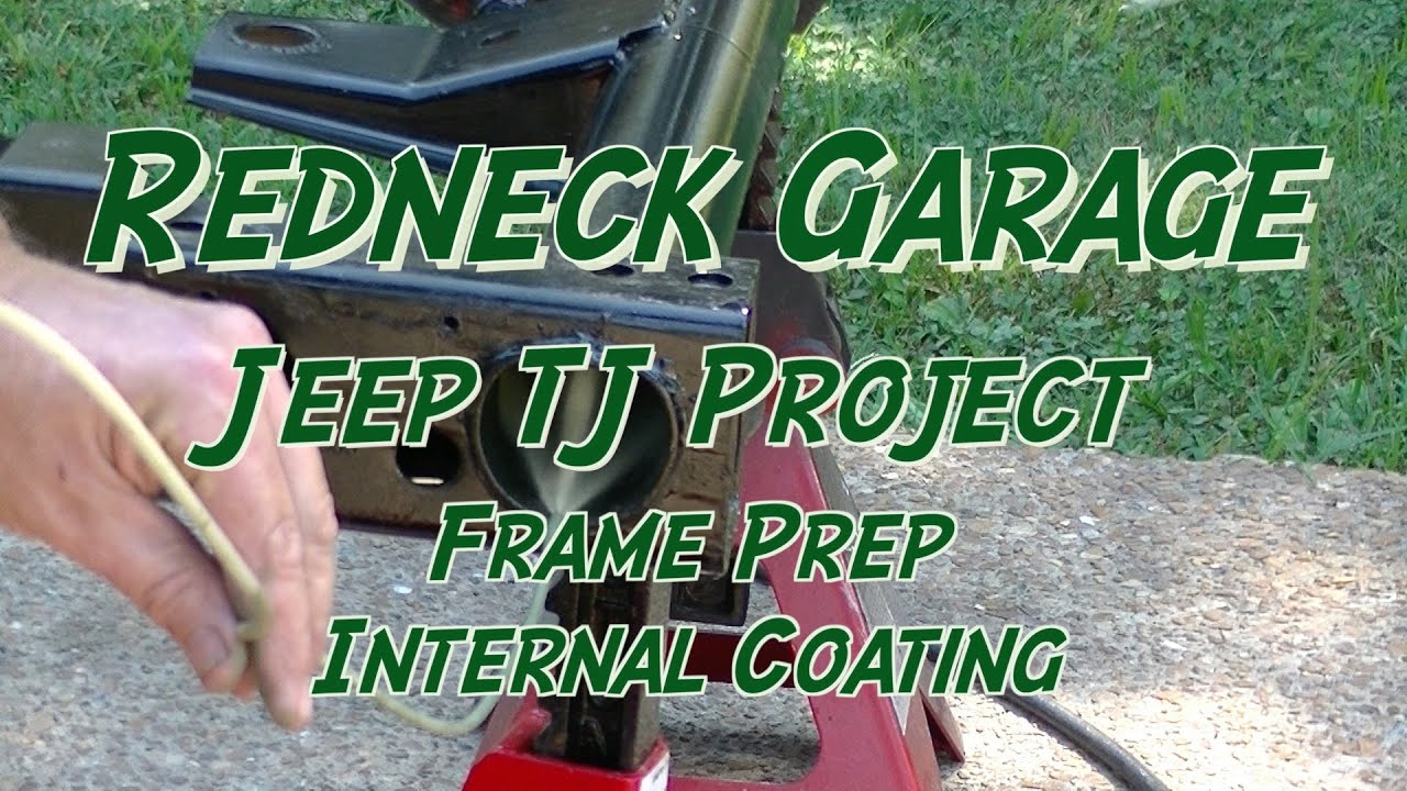 Jeep Wrangler Project -Drain Holes and  Internal Frame Coating