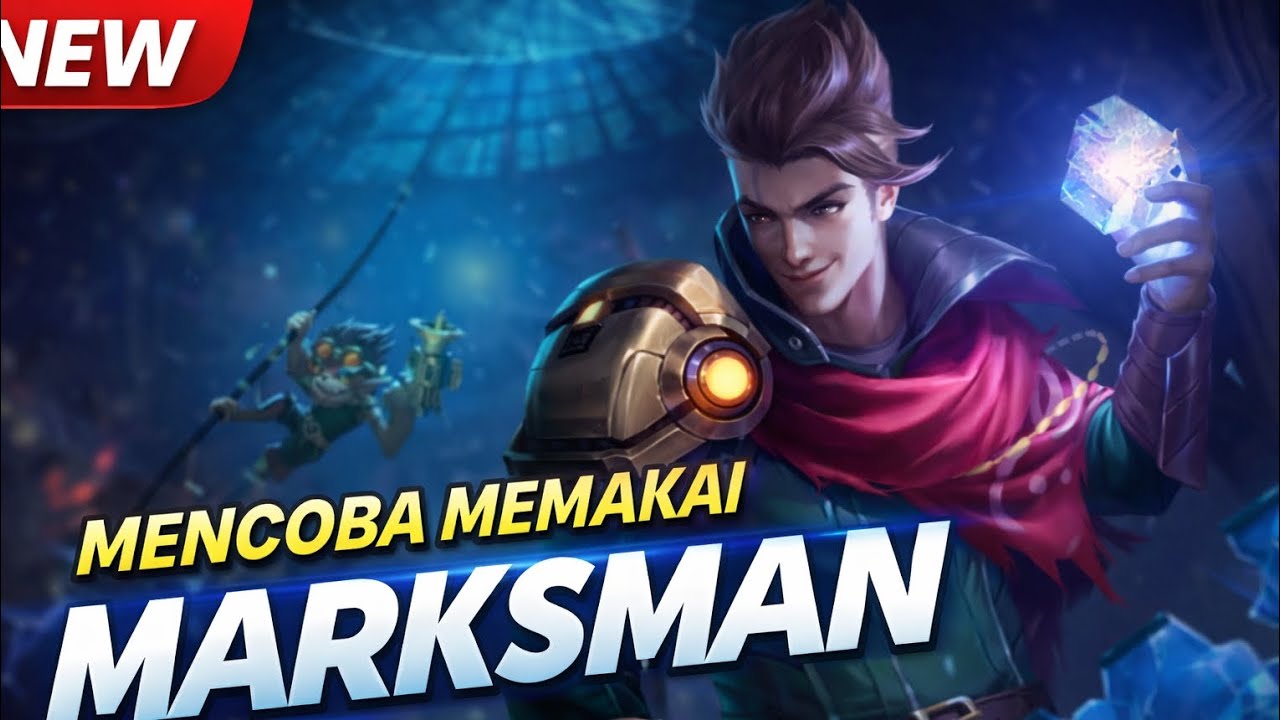 Mencoba memakai marksman 