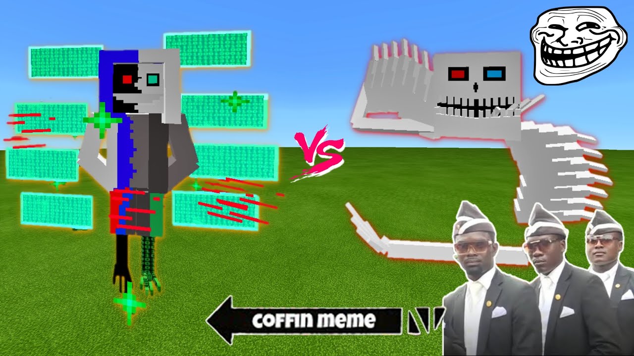 XANS vs. ULTRA SANS or HOW TO CRASH Minecraft | Astronomia Coffin Meme in Minecraft