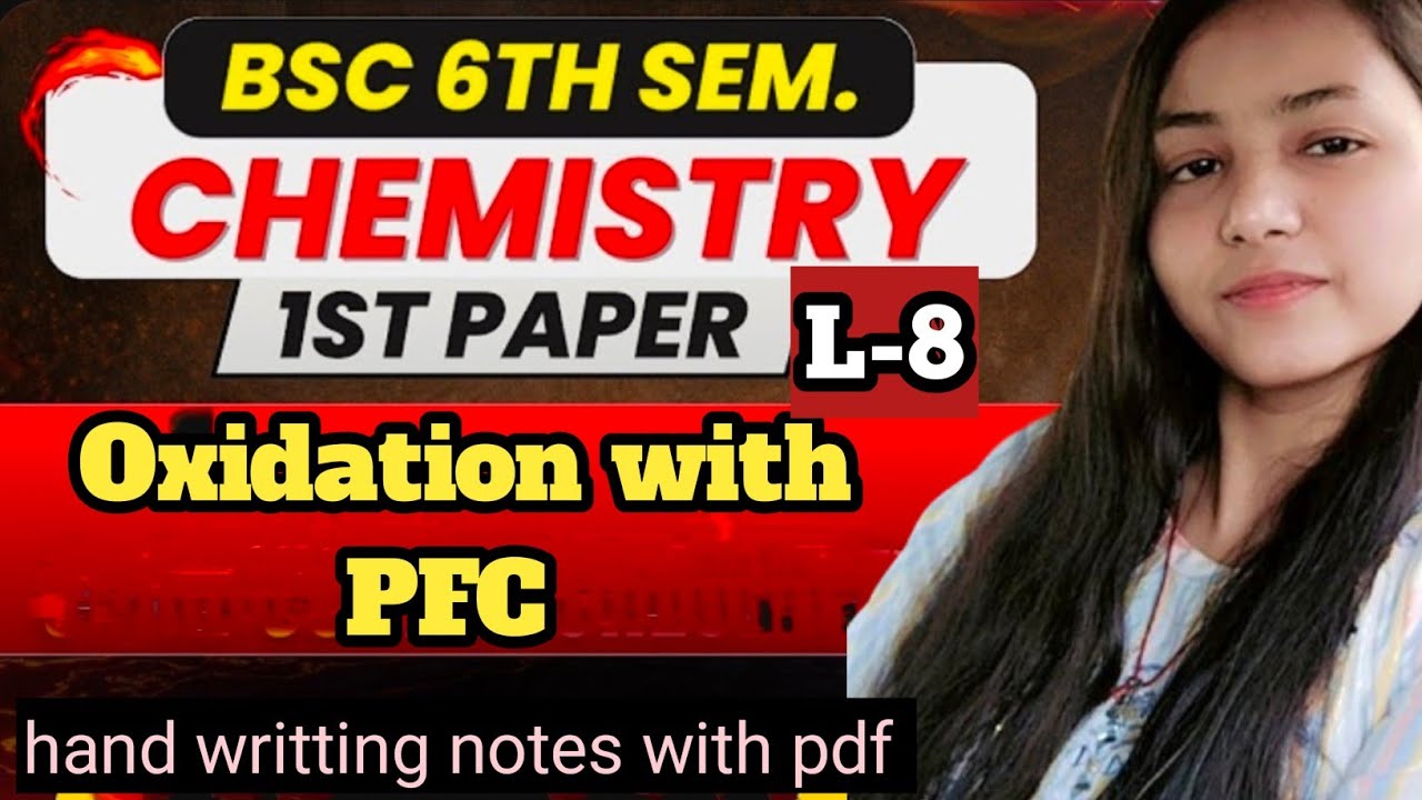 Oxidation with PFC | bsc 6th semester chemistry paper 1st unit 1st #viral#video#bscbestonlineclass